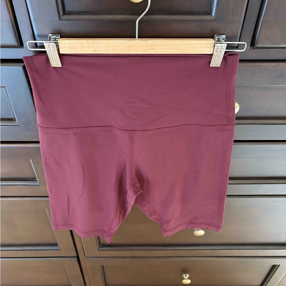 Lululemon Athletica Deep Red Bike Shorts